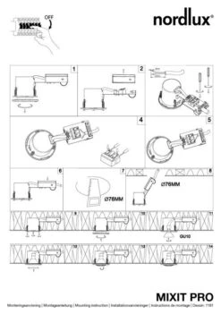 Nordlux Mixit Pro Einbauleuchte Weiss 5 Nordlux Mixit Pro Einbauleuchte Weiss -Leuchten Verkauf n71810101 ze