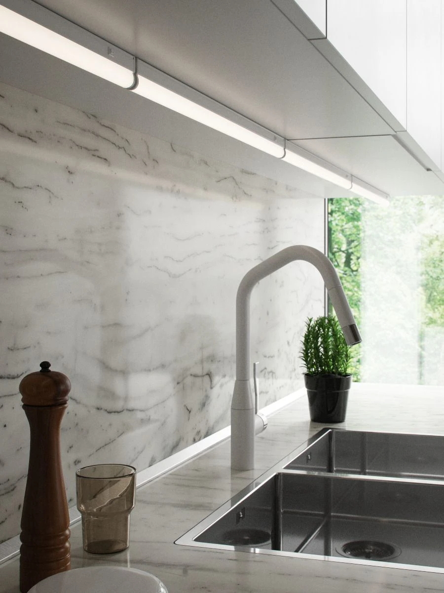 LED Unterbauleuchte Weiß Nordlux Latona 9W 730lm 56,2cm 3000K-4000K 2-Step 7 LED Unterbauleuchte Weiß Nordlux Latona 9W 730lm 56,2cm 3000K-4000K 2-Step – Bild 5