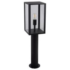 Sockelleuchte Vintage Schwarz, Klar Von Näve 20x80cm E27 IP44 -Leuchten Verkauf nve2095022 2