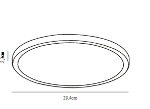 LED Deckenlampe Schwarz Nordlux Oja 29 IP20 1700lm 4000K Stepdimmer 7 LED Deckenlampe Schwarz Nordlux Oja 29 IP20 1700lm 4000K Stepdimmer – Bild 5
