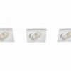 Philips Led-einbauspot 3er Set Eckig Weiß