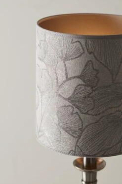 PR Home Celyn Ziba Luxuriöser Lampenschirm Shadow Silber Mit Blättern E27 20x21,5cm -Leuchten Verkauf pr home lampenschirm pr920 5034 7