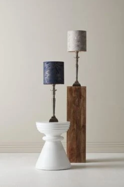 PR Home Salong Tischlampe Antik Silber E27 53x10x10cm -Leuchten Verkauf pr home salong base prm53 9