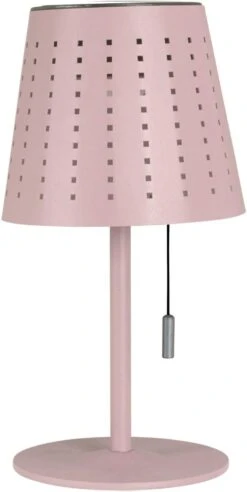Solar Tischleuchte Rosa Aus Metall IP44 PR Home Halvar 30cm
