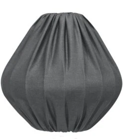 Textil Lampenschirm Für Außen Und Innen Grau PR Home Malou 50x52cm Für E27 Fassung