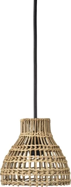 Hängeleuchte Weidenkorb Beige Natur PR Home Sarah Outdoor IP44 E27 18cm Mit Stecker