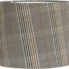Lampenschirm Textil Grau Kariert PR Home Sofia E27 30x21cm -Leuchten Verkauf pr430 1466