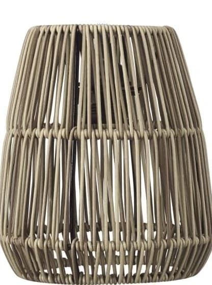 Lampenschirm Rattan Für Außen Grau Beige PR Home Saigon 18cm Für E27 Pendelaufhang 3 Lampenschirm Rattan Für Außen Grau Beige PR Home Saigon 18cm Für E27 Pendelaufhang