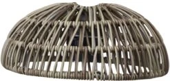 PR Home Hue Lampenschirm Rattan Für Außen Grau Grün Beige 30cm Für E27 Pendelaufhang