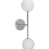 PR Home Sigma D Wandlampe In Kugelform Chrom Opal 2x G9 49x12x19cm -Leuchten Verkauf pr home 3404906