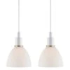 Nordlux Ray Pendelleuchten 2er Set, E14 Weiß Opal Rund -Leuchten Verkauf ray 63233001 1