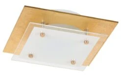 Rabalux June LED Deckenleuchte Goldfoiled, Weiß 960lm 3000K