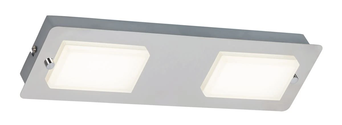 Rabalux Ruben LED Deckenleuchte Chrom IP44, 2x 387lm, 4000K 3 Rabalux Ruben LED Deckenleuchte Chrom IP44, 2x 387lm, 4000K