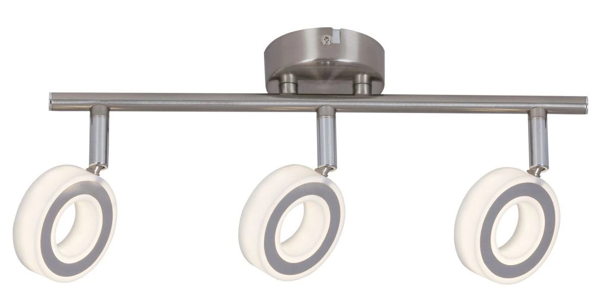 Rabalux Zora LED Deckenstrahler Chrom 3-flg. 400lm 4000K 3 Rabalux Zora LED Deckenstrahler Chrom 3-flg. 400lm 4000K