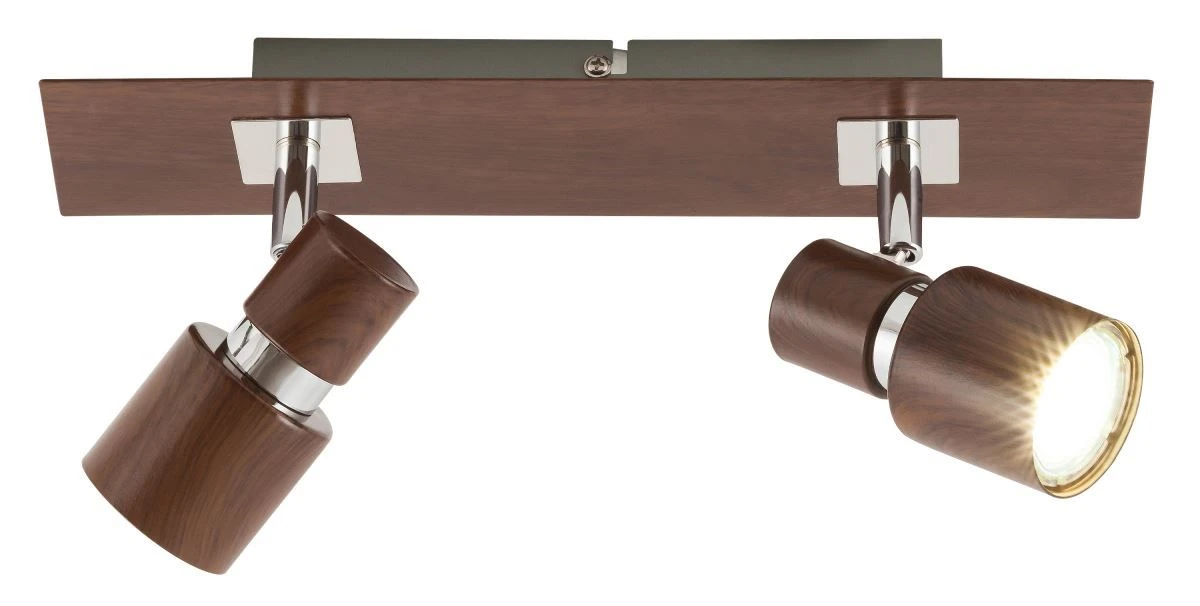 Rabalux Merkur Wand & Deckenspot 2x GU10 Wenge 4 Rabalux Merkur Wand & Deckenspot 2x GU10 Wenge – Bild 2