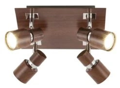Rabalux Merkur Deckenspot 4x GU10 Wenge -Leuchten Verkauf rl6008 1
