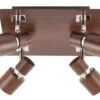 Rabalux Merkur Deckenspot 4x GU10 Wenge -Leuchten Verkauf rl6008
