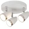 Rabalux Karen LED Deckenspot 3-flg. Weiß, Chrom -Leuchten Verkauf rl6668