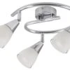 Rabalux Nicolette Deckenspot 3x E14 Chrom, Weiß