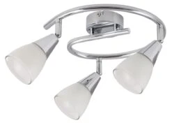 Rabalux Nicolette Deckenspot 3x E14 Chrom, Weiß