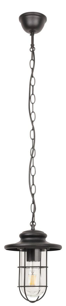 Rabalux Pavia Hängeleuchte Außen Matt Schwarz, Transparent Glas E27 IP44 Dimmbar 3 Rabalux Pavia Hängeleuchte Außen Matt Schwarz, Transparent Glas E27 IP44 Dimmbar