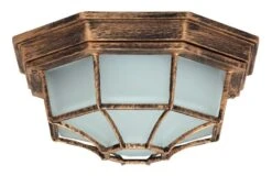 Rabalux Milano Außen Deckenleuchte 1x E27 Gold Antik