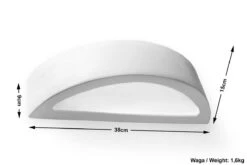 Sollux ATENA Moderne Keramik Wandleuchte Weiss 1-flg. E27 -Leuchten Verkauf sxsl.0001 ze