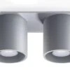 Sollux ORBIS Moderne Aufbauleuchte Rund Grau 2-flg. GU10 -Leuchten Verkauf sxsl.0055