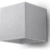 Sollux QUAD Moderne Wandleuchte Eckig Grau 10x10cm 1-flg. G9 -Leuchten Verkauf sxsl.0058