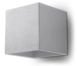 Sollux QUAD Moderne Wandleuchte Eckig Grau 10x10cm 1-flg. G9