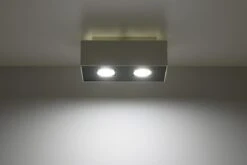 Sollux MONO Moderne Aufbauleuchte Eckig Weiss, Schwarz 2-flg. GU10 -Leuchten Verkauf sxsl.0067 2