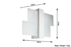 Sollux FENIKS Wandlampe Holz Weiss, Satiniert 1-flg. E27 -Leuchten Verkauf sxsl.0079 ze