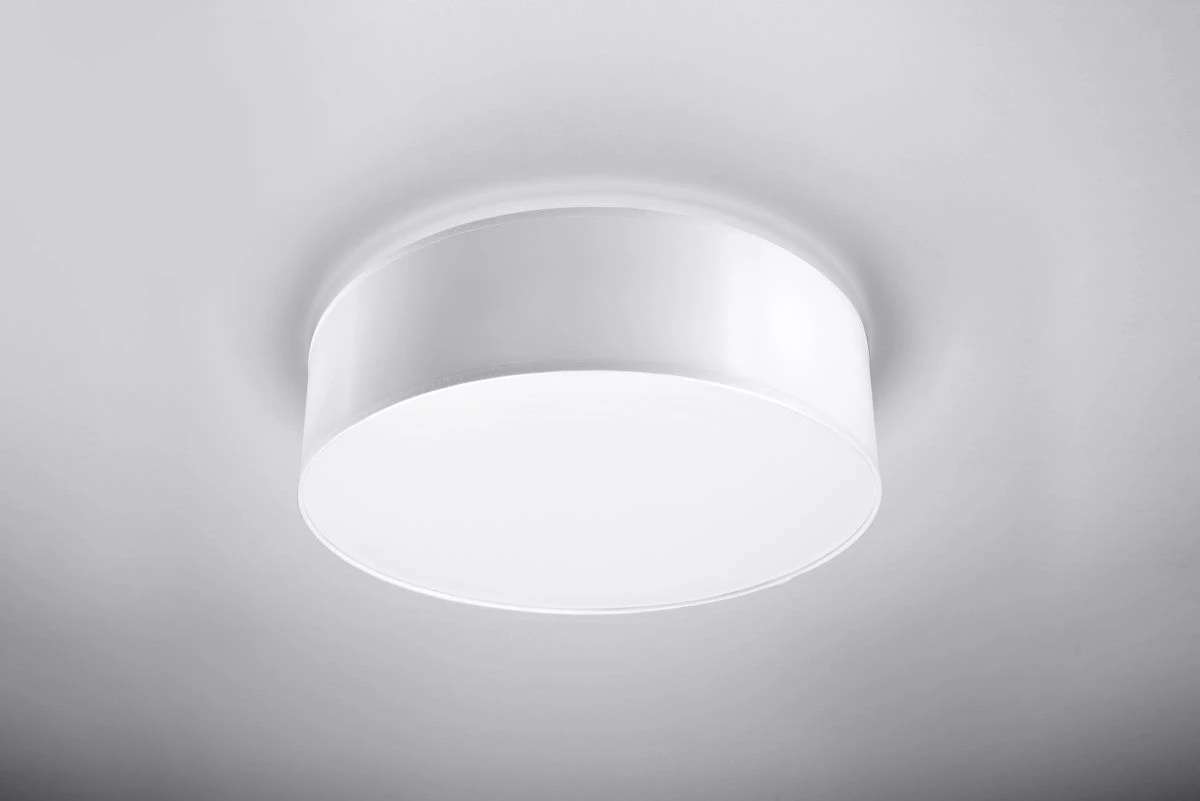 Sollux ARENA Moderne Deckenlampe Rund Weiss 2-flg. E27 4 Sollux ARENA Moderne Deckenlampe Rund Weiss 2-flg. E27 – Bild 2