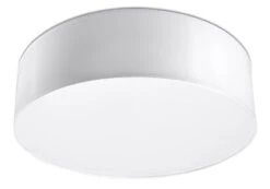Sollux ARENA Moderne Deckenlampe Rund Weiss 2-flg. E27