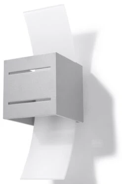Sollux LORETO Moderne Wandleuchte Grau 1-flg. G9