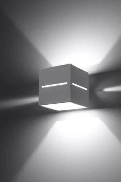 Sollux LOBO Moderne Wandleuchte Eckig Weiss 1-flg. G9 -Leuchten Verkauf sxsl.0206 2