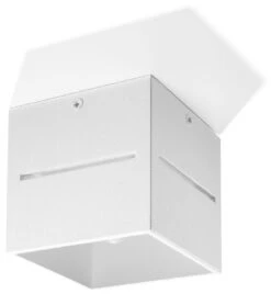 Sollux LOBO Moderne Aufbauleuchte Eckig Weiss 1-flg. G9