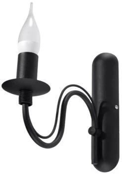 Sollux MINERWA Wandkronleuchter Schwarz 1-flg. E14