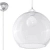 Sollux BALL Kugel Hängellampe Klar, Chrom 1-flg. E27