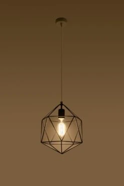 Sollux GASPARE Vintage Hängelampe Schwarz 1-flg. E27 -Leuchten Verkauf sxsl.0291 2