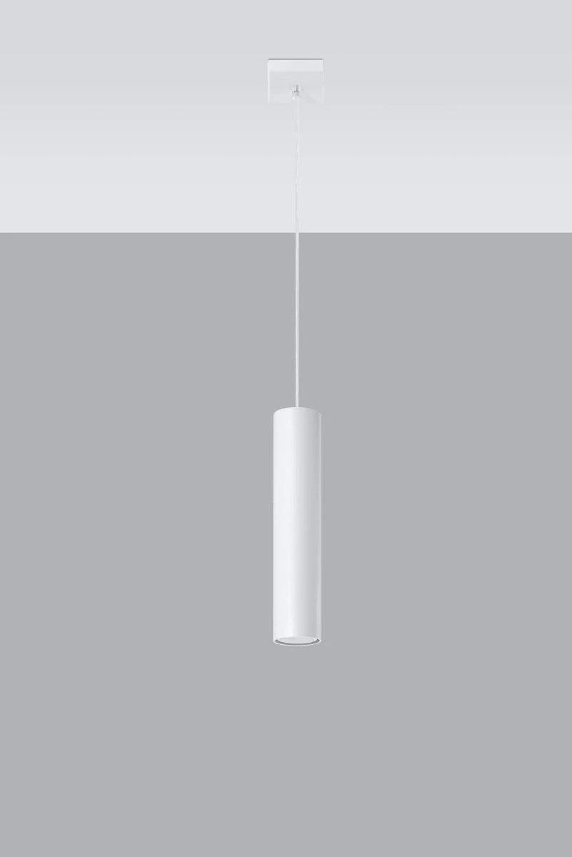 Sollux LAGOS Zylinder Hängelampe Weiss 1-flg. GU10 8x8x100cm 4 Sollux LAGOS Zylinder Hängelampe Weiss 1-flg. GU10 8x8x100cm – Bild 2