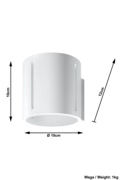 Sollux INEZ Moderne Wandleuchte Weiss 1-flg. G9 11 Sollux INEZ Moderne Wandleuchte Weiss 1-flg. G9 -Leuchten Verkauf sxsl.0352 ze