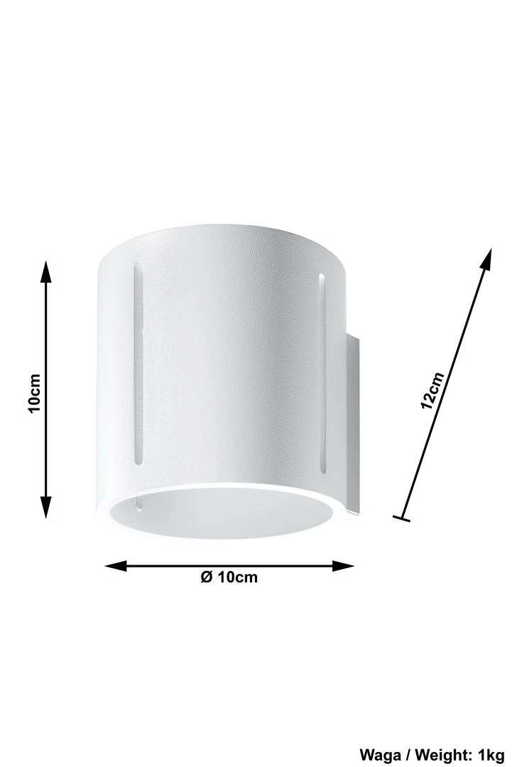 Sollux INEZ Moderne Wandleuchte Weiss 1-flg. G9 7 Sollux INEZ Moderne Wandleuchte Weiss 1-flg. G9 – Bild 5
