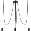 Sollux EDISON Hängeleuchte Spinnenartig Schwarz 3-flg. E27