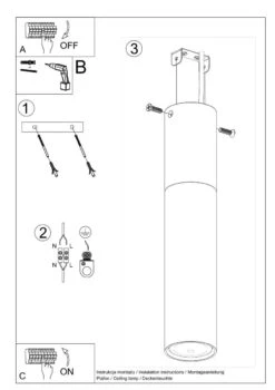 Sollux Pablo Aufbauleuchte Weiß, Natur Holz GU10 Dimmbar 6x6x30cm -Leuchten Verkauf sxsl.0631 11