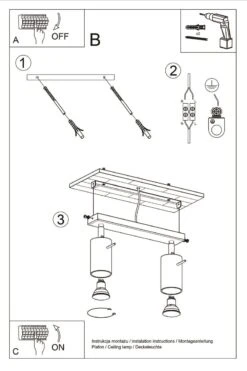 Sollux Ring 2 Deckenstrahler Chrom 2x GU10 Dimmbar 30x6x16cm -Leuchten Verkauf sxsl.0728 11