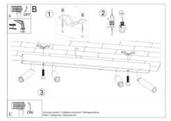 Sollux Eyetech 4 Deckenstrahler Weiß 4x G9 Dimmbar 60x3x20cm -Leuchten Verkauf sxsl.0905 11