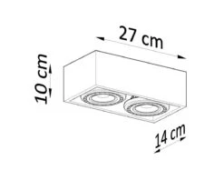 Sollux Quatro 2 Aufbauleuchte Natur Holz 2x GU10 Dimmbar 27x14x10cm 15 Sollux Quatro 2 Aufbauleuchte Natur Holz 2x GU10 Dimmbar 27x14x10cm -Leuchten Verkauf sxsl.0916 10
