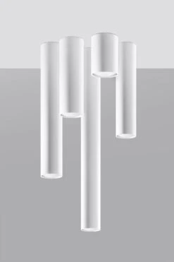 Sollux Lagos 60 Aufbauleuchte Weiß GU10 Dimmbar 6x6x60cm -Leuchten Verkauf sxsl.0999 6