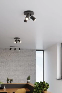 Sollux Ring 3P Deckenstrahler Schwarz 3x GU10 Dimmbar 20x20x18cm -Leuchten Verkauf sxsl.1016 15